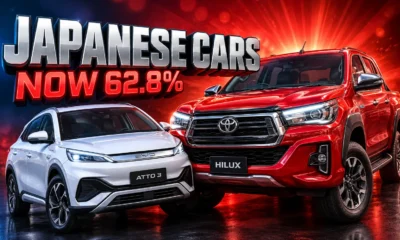 Japan Thailand auto market share Chinese EV