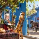 Kazanqi Yining blue courtyard home visits tourism