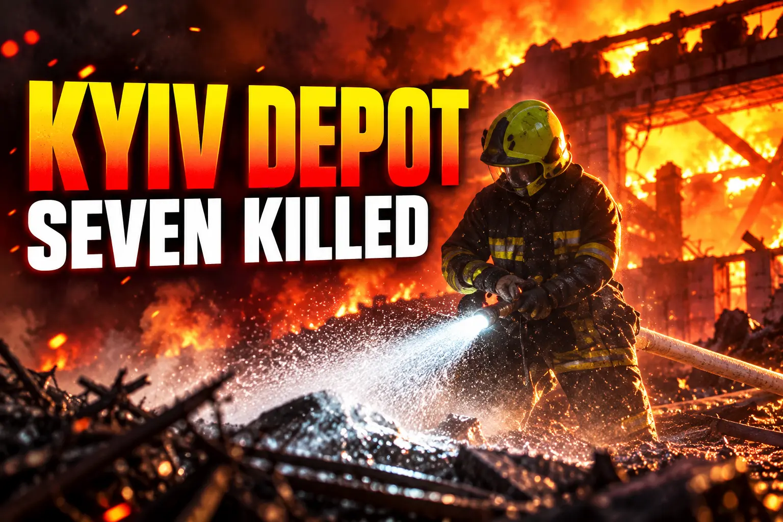Kyiv railway depot ballistic missile kills seven workers
