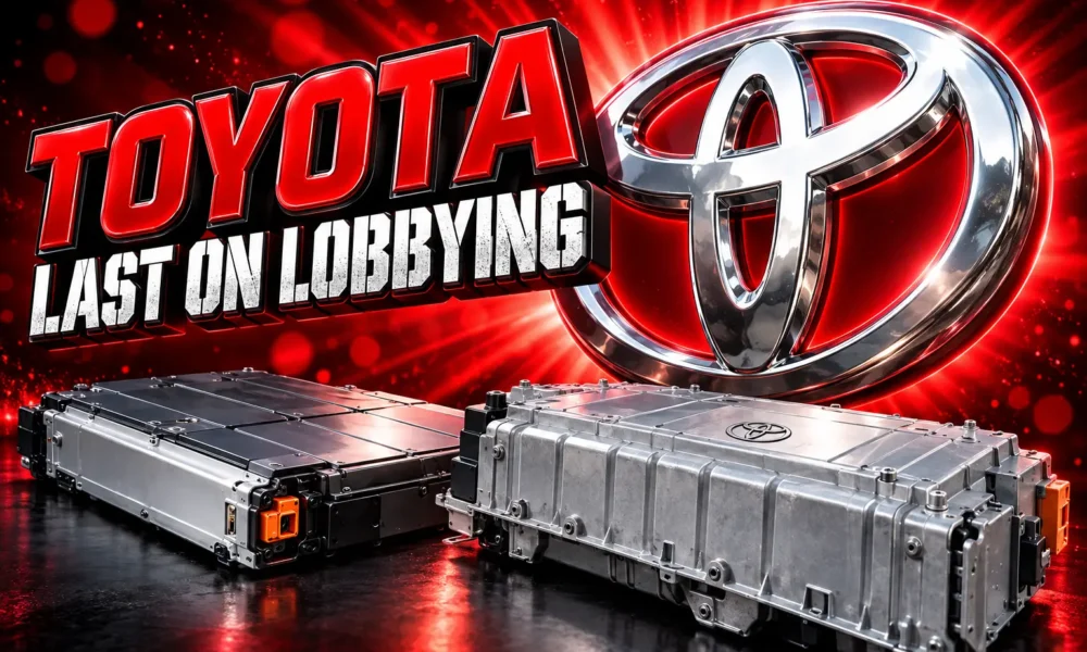 Toyota climate lobbying score InfluenceMap EV forecast