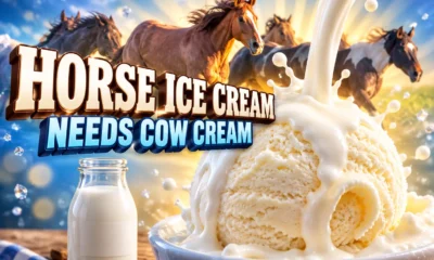 mare milk ice cream Szczecin cow cream study