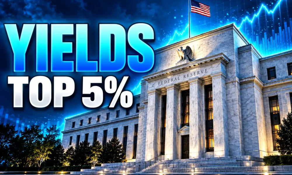10-year Treasury yield above 5 percent Fed hike