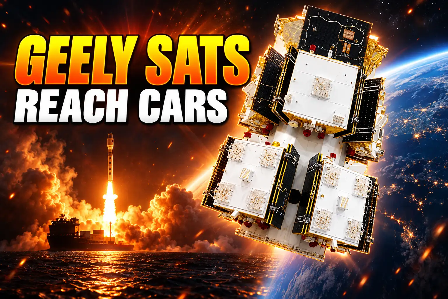 Geely Geespace 64 satellites reach cars 2025