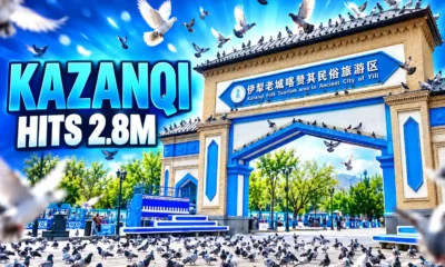 Kazanqi Yining 2.8 million visits blue city boom
