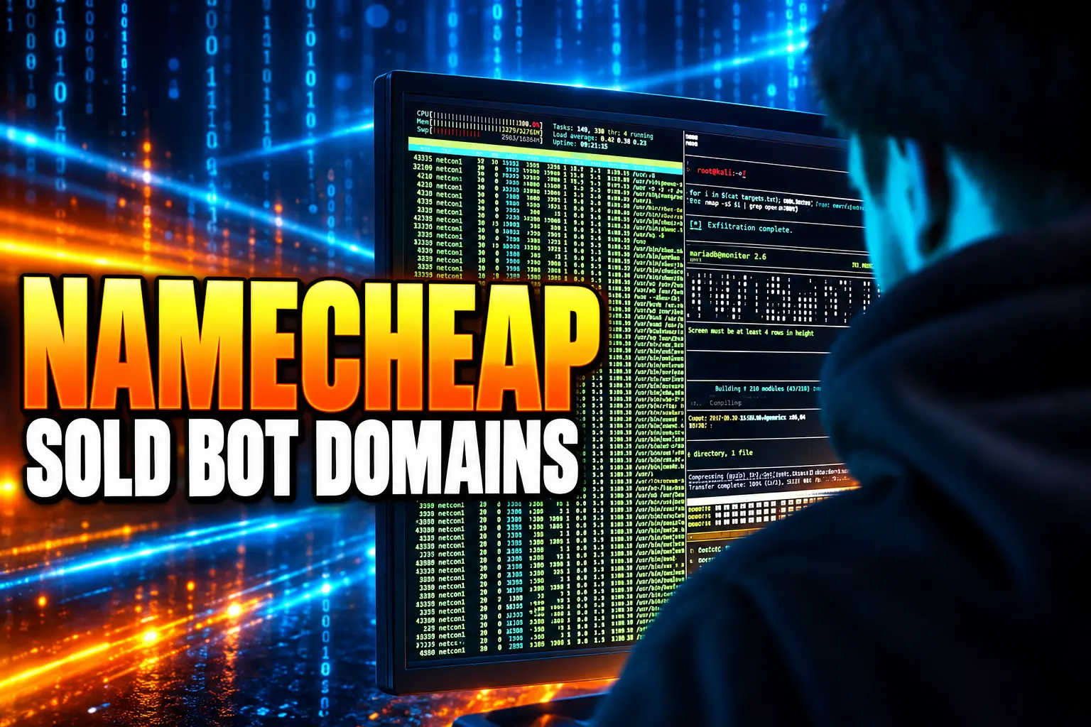Namecheap sold domains Russian AI bot farm seized