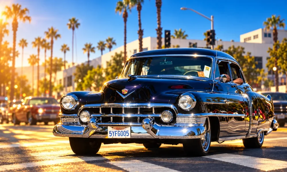 Downtown San Bernardino Route 66 Rendezvous classic cars
