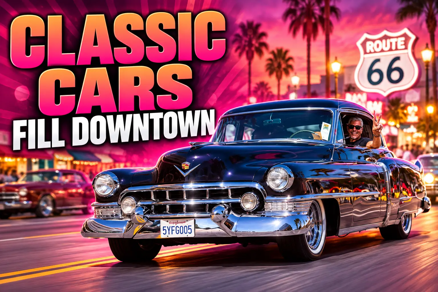 San Bernardino Route 66 Rendezvous 1200 classic cars