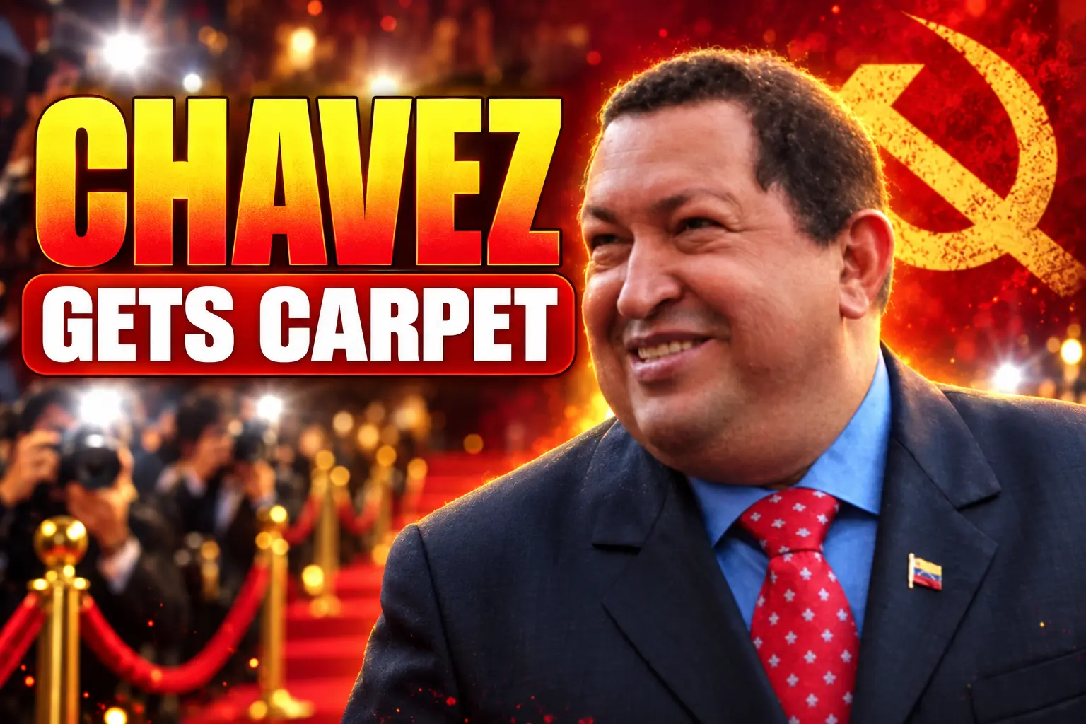 Chavez Hollywood red carpet vs Escaping Venezuela premiere