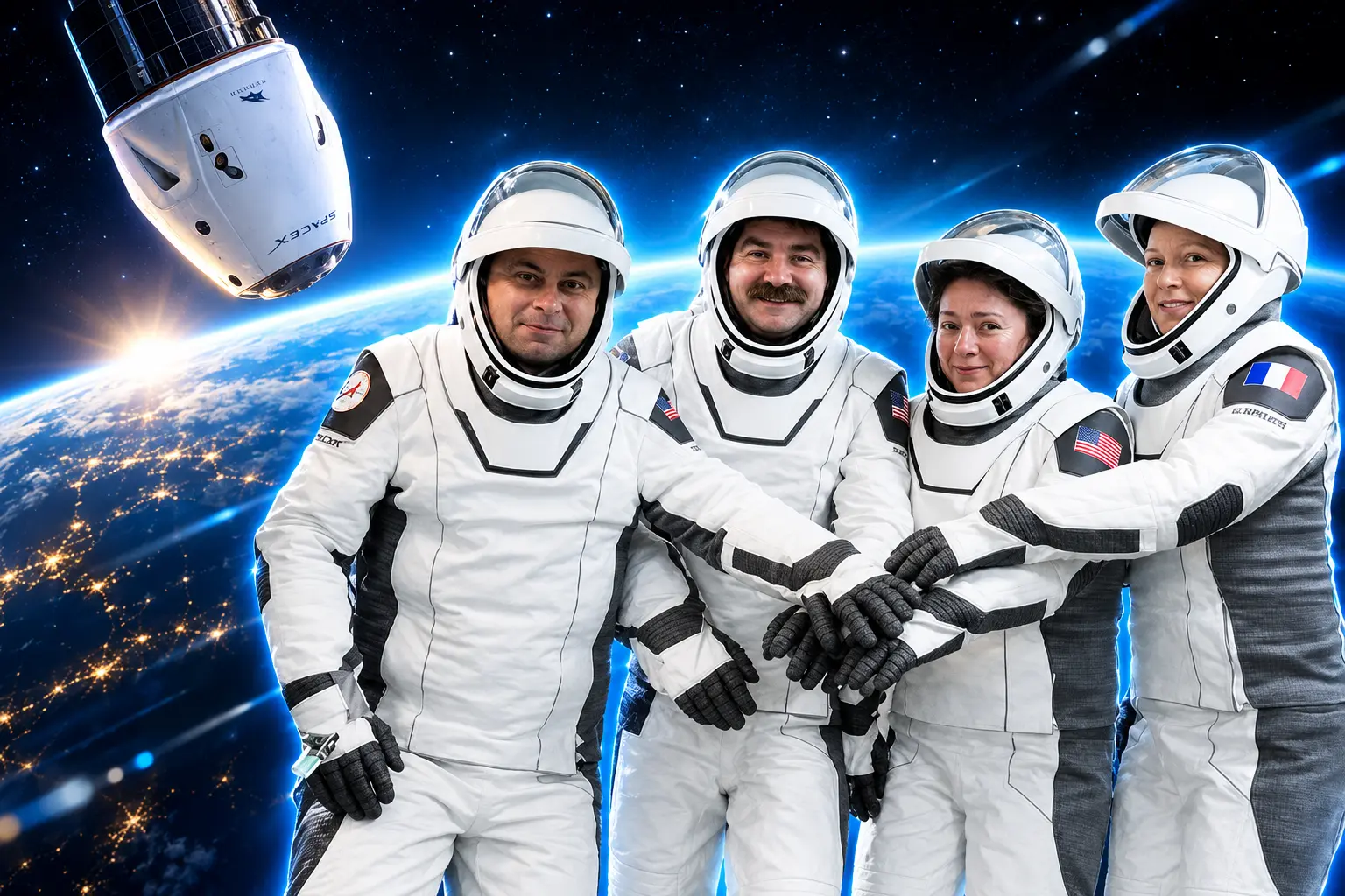 Crew-12 Dragon undocks ISS Fedyaev Adenot aboard