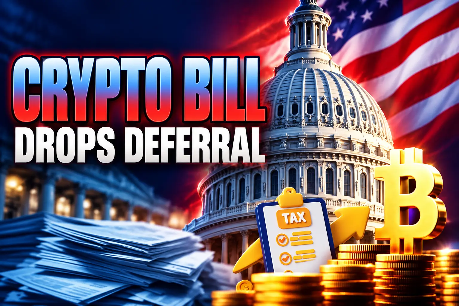 House crypto tax bill markup drops mining deferral
