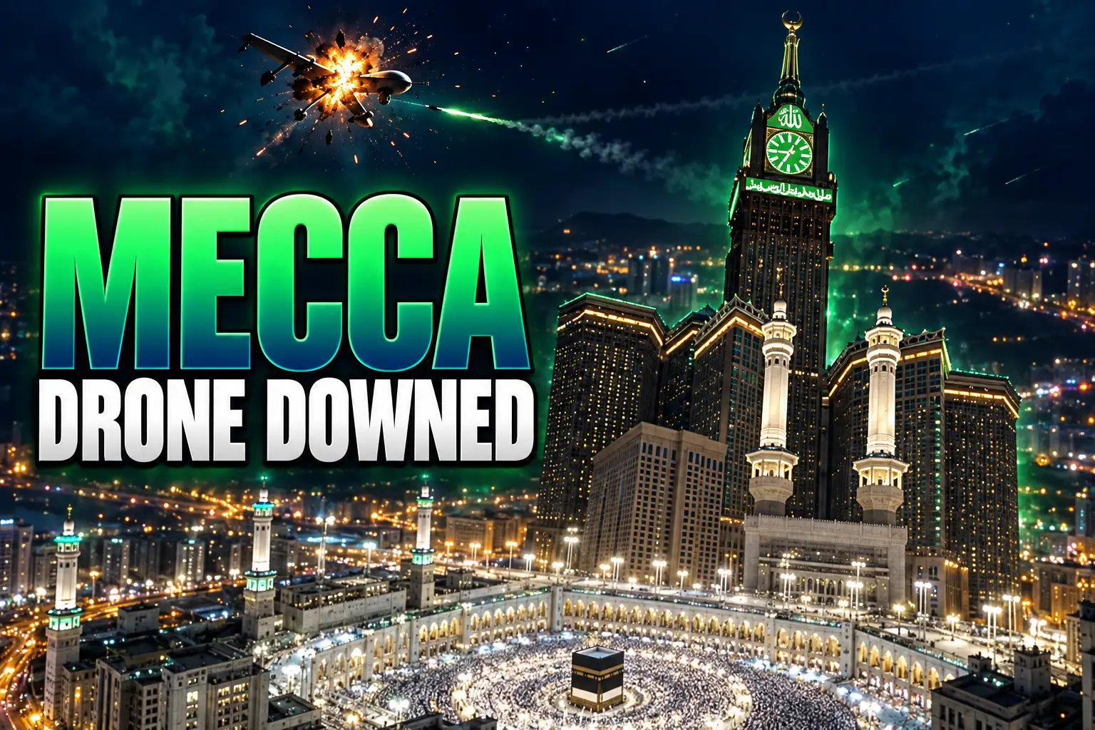 Houthi drone shot down south of Mecca Saudi Arabia