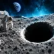 NASA PRISM moon base ice and cave